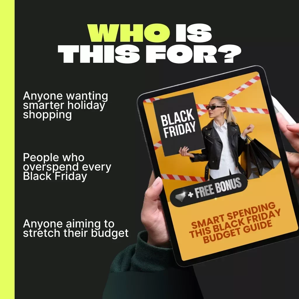 Smart Spending This Black Friday Budget Guide | How to Set a Black Friday Shopping Budget | Digital Download Money-Saving eBook for Smart Shoppers