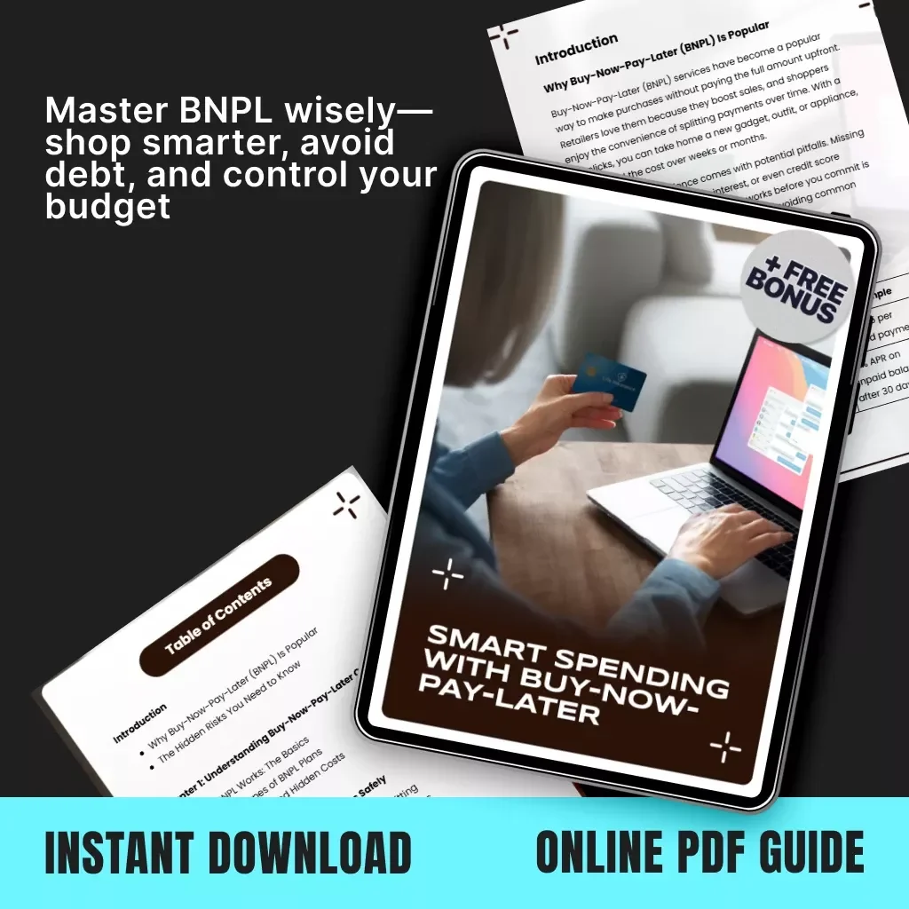 Smart Spending with Buy-Now-Pay-Later | Digital Guide for Safe BNPL Decisions | How to Evaluate Buy-Now-Pay-Later Options Safely | Budgeting & Financial Planning eBook