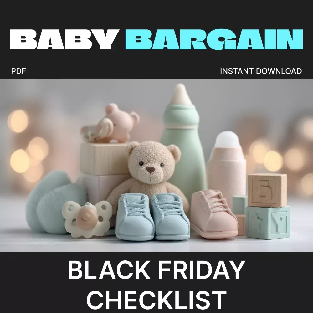 Baby Bargain Black Friday Checklist | Digital Download Guide for Parents | How to Buy Baby Supplies Cheap on Black Friday
