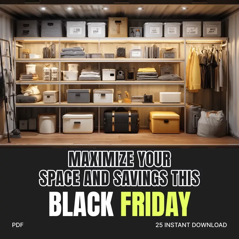 Maximize Your Space and Savings This Black Friday | Home Storage Buying Guide | Best Time to Buy Home Storage on Black Friday | Digital Download eBook for Smart Shoppers