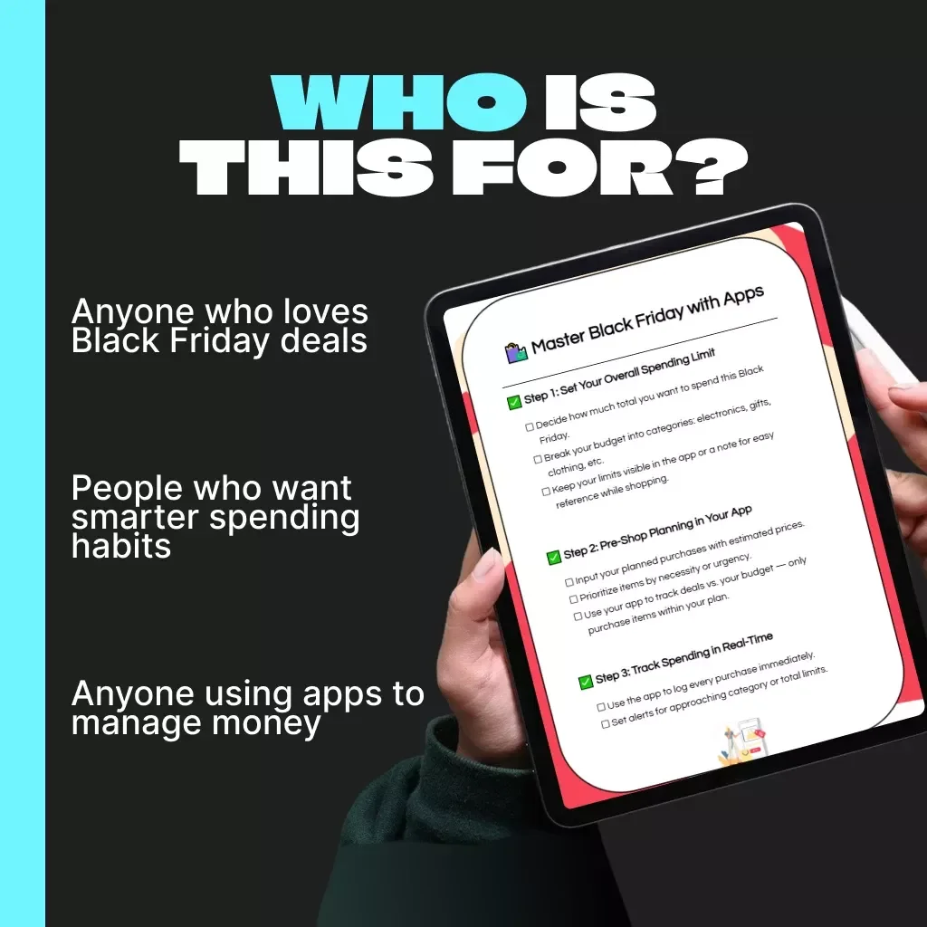Master Black Friday with Apps | Digital Budgeting Checklist for Smart Shoppers | How to Use Budgeting Apps for Black Friday Shopping | Digital Download Guide