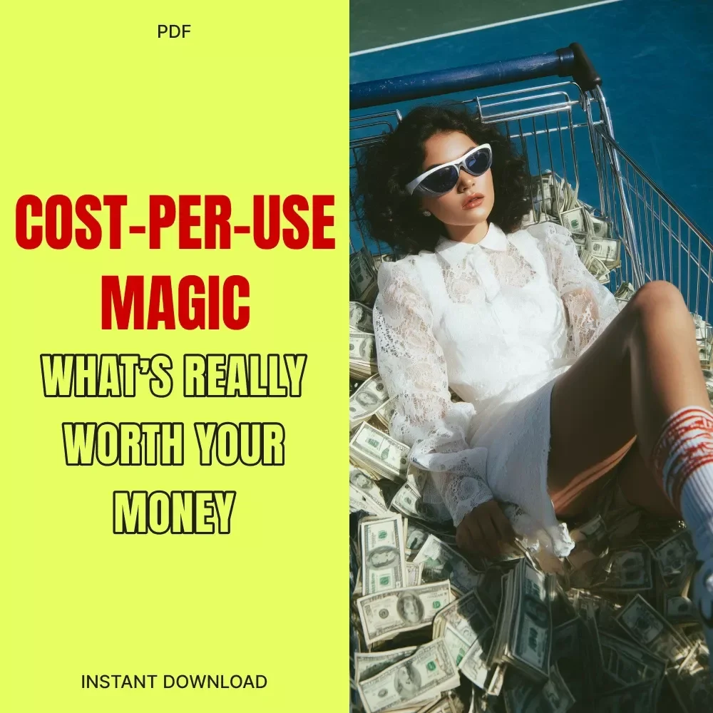 Cost-Per-Use Magic: Decide What’s Really Worth Your Money | Smart Spending Guide, Digital Budget Planner, Minimalist Finance eBook