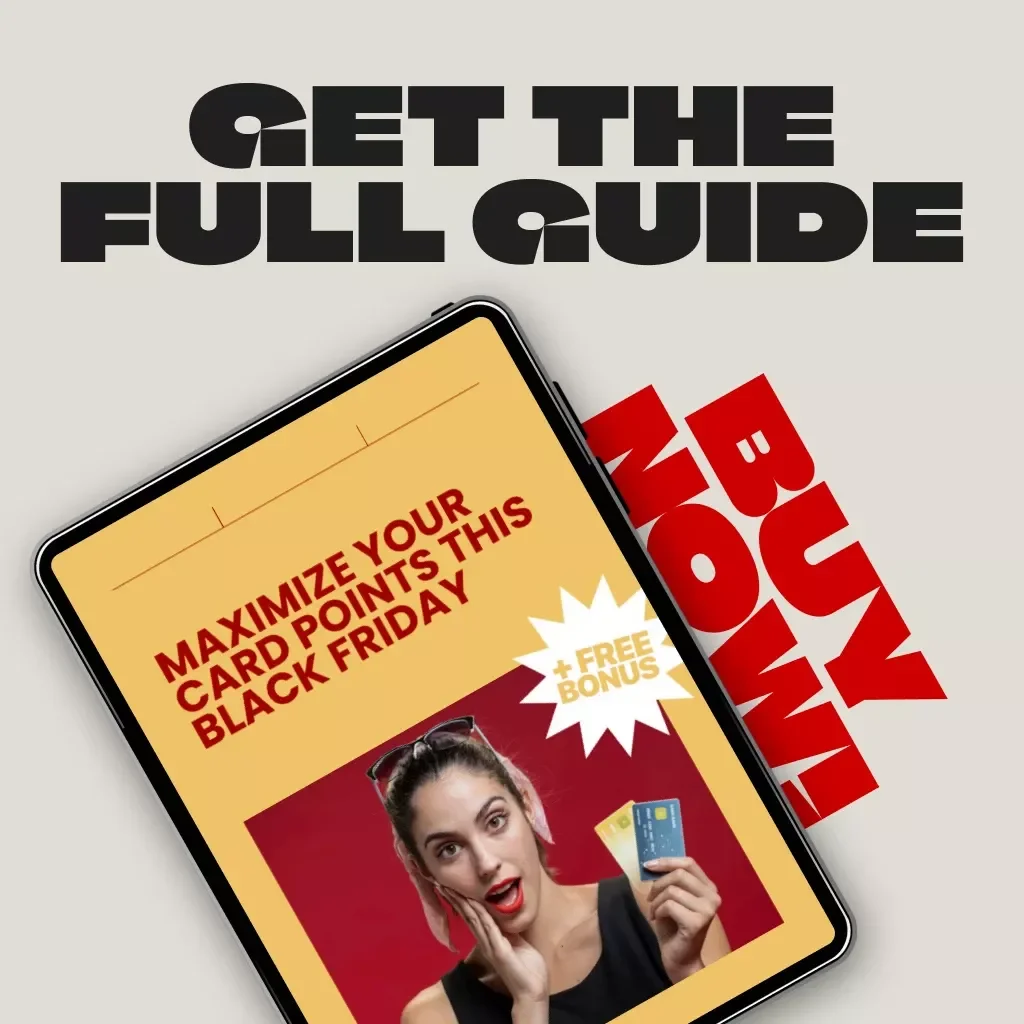 Maximize Your Card Points This Black Friday | Ultimate Guide for Card Points Strategies for Black Friday | Digital Download for Smart Shoppers