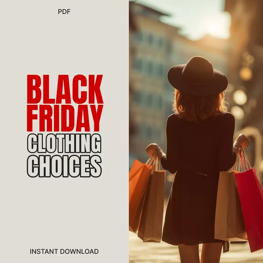 Fast Fashion or Quality Forever? Black Friday Clothing Choices | Ebook on How to Choose Between Fast Fashion and Quality Brands on Black Friday | Sustainable Shopping Guide | Digital Download