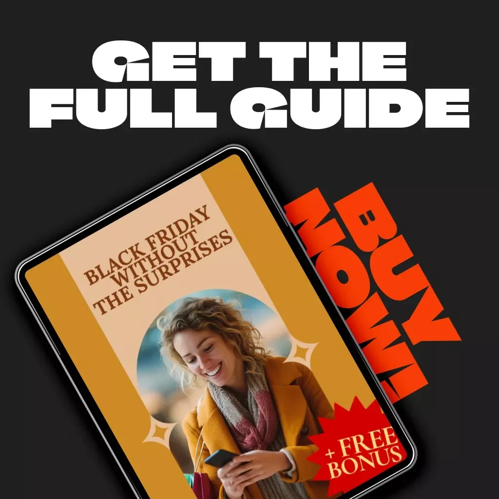 Black Friday Without the Surprises | Ultimate Guide to How to Avoid Hidden Fees During Black Friday Sales, Digital Download, Smart Shopping eBook