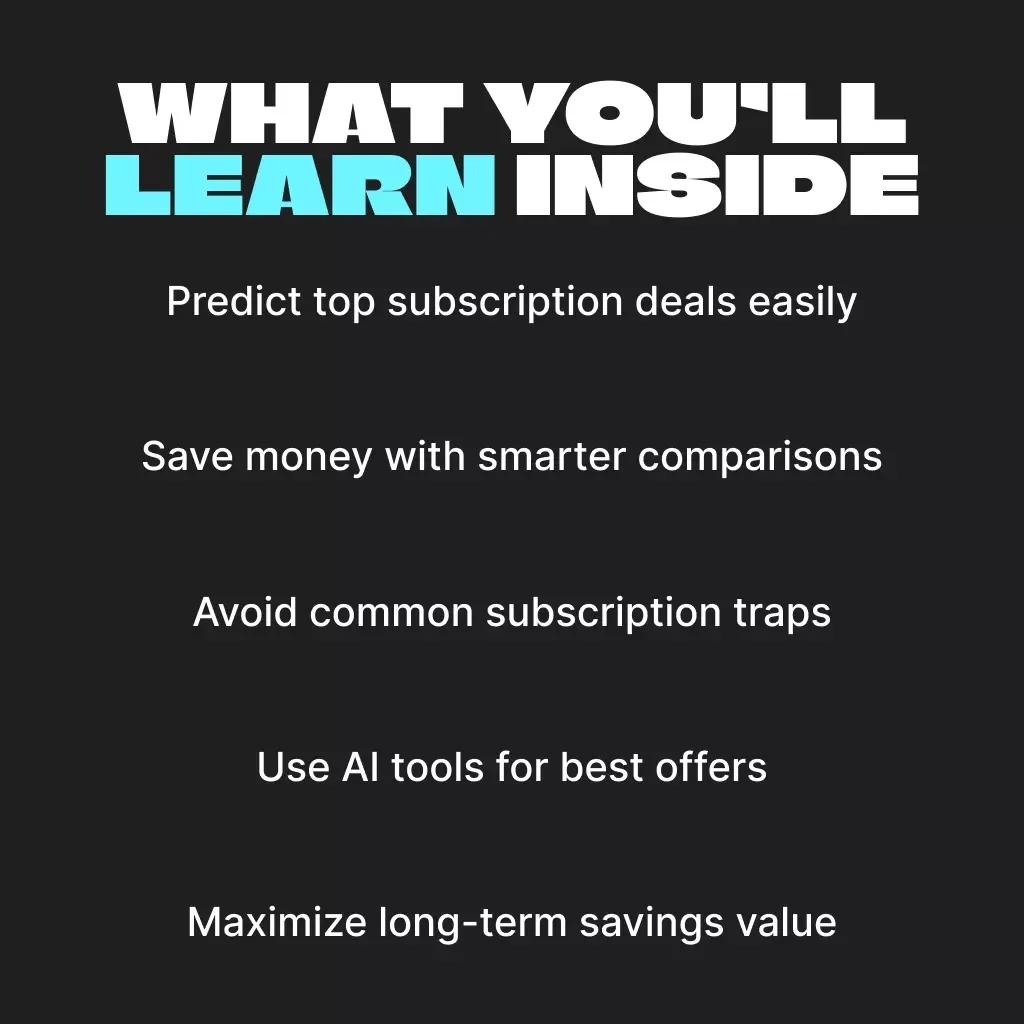 Smart Subscriptions: Mastering Black Friday Deals Without Missing a Trick | Digital Guide for How to Get the Best Deals on Subscriptions During Black Friday | AI-Powered Savings Strategy eBook