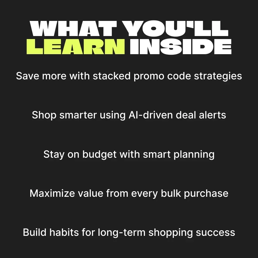 Mastering Bulk Purchases with Black Friday Promo Codes | How to Plan Bulk Purchases Using Black Friday Promo Codes | Digital Ebook Guide for Smart Shoppers, Business Owners & Savvy Buyers