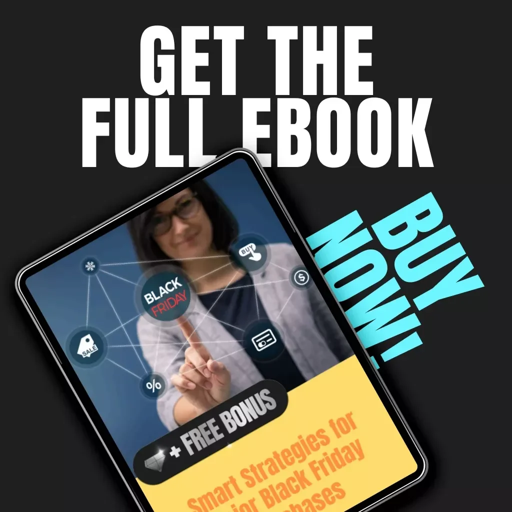 Smart Strategies for Major Black Friday Purchases | Digital Guide, eBook & Printable Checklist for Savvy Shoppers | Black Friday Planning, Budgeting & Deal Research Made Easy
