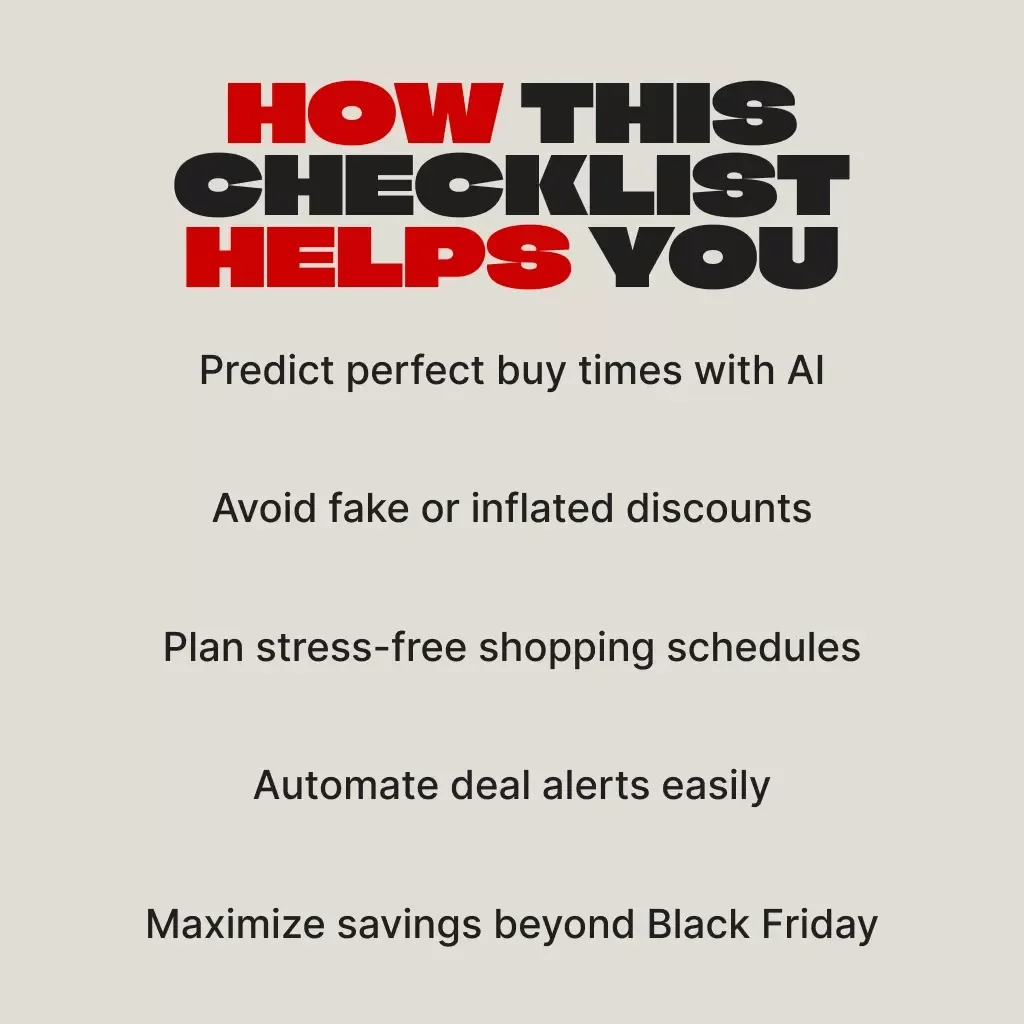 BLACK FRIDAY FUTURE-GAZER CHECKLIST: How to Use AI to Forecast the Best Purchase Windows | Smart Shopping eBook | Digital Download Guide for Deal Hunters