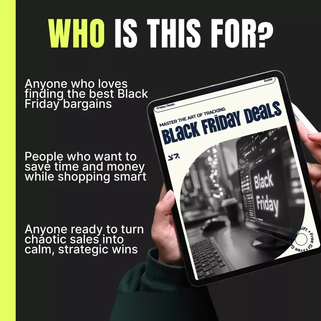 Master the Art of Tracking Black Friday Deals | Smart Shopping Guide, AI-Powered Deal Tracker, Digital Download eBook for Savvy Shoppers, Price Tracking Tools & Checklists