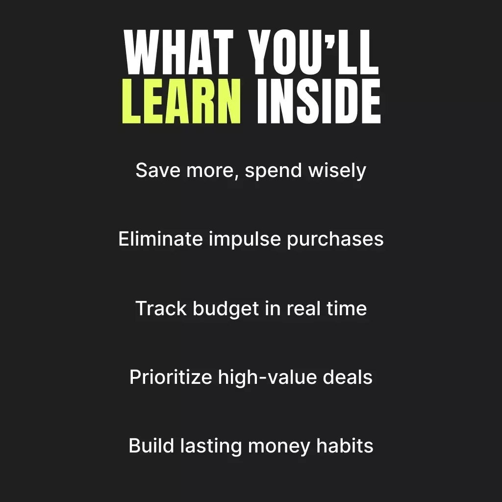 Creating a Digital Shopping Budget | How to Create a Digital Shopping Budget for Black Friday | Printable & Downloadable eBook for Smart Holiday Savings
