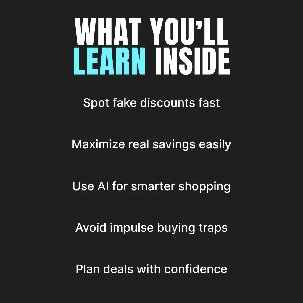 The Smart Shopper’s Playbook for Black Friday | Digital Guide to How to Spot Real Savings vs Misleading Discounts on Black Friday | Ultimate Shopping Strategy eBook for Savvy Deal Hunters