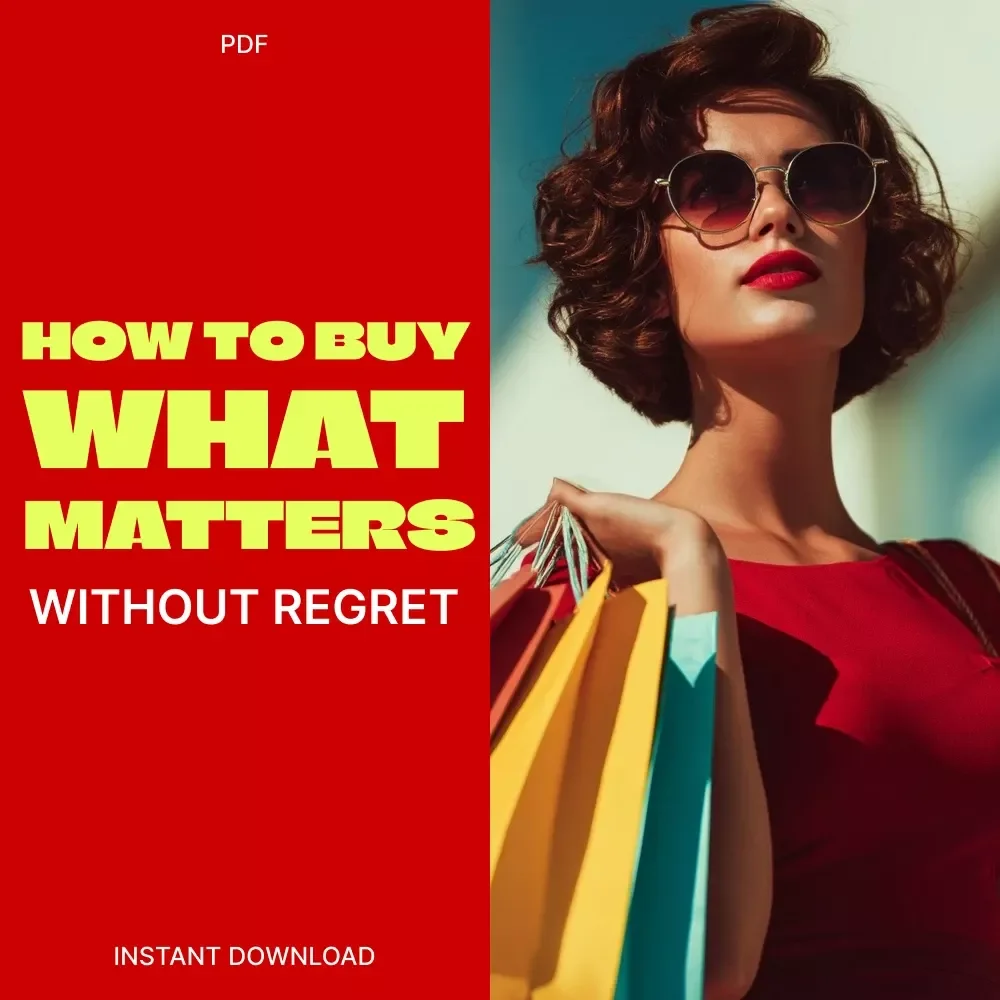How to Buy What Matters Without Regret | Smart Black Friday Ebook for Conscious Shoppers | Digital Guide on Need vs Want vs Wait
