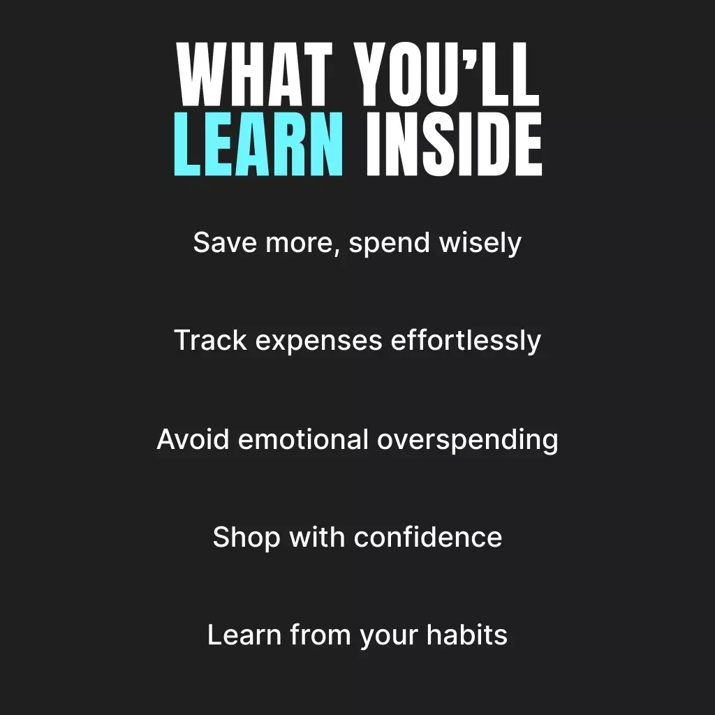 Track Smart, Shop Smarter: Stay in Control This Black Friday | Budgeting eBook for How to Track Black Friday Shopping Expenses | Digital Download Guide for Mindful Spending
