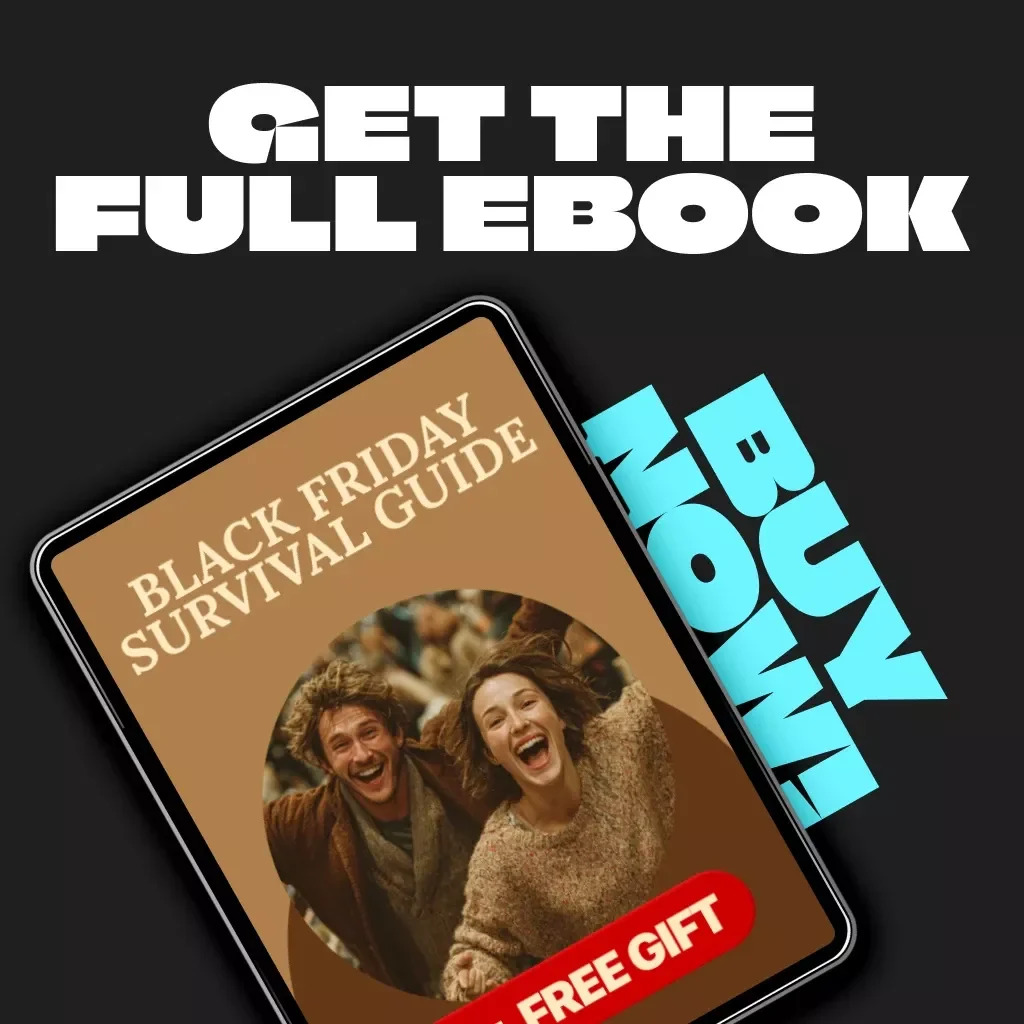 Black Friday Survival Guide | eBook for Smart Shoppers | Tips for Staying Organized During Black Friday Shopping | Printable Digital Download