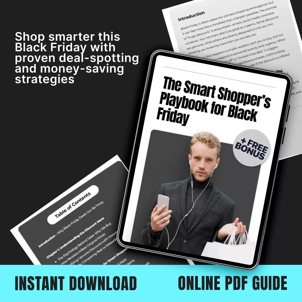 The Smart Shopper’s Playbook for Black Friday | Digital Guide to How to Spot Real Savings vs Misleading Discounts on Black Friday | Ultimate Shopping Strategy eBook for Savvy Deal Hunters