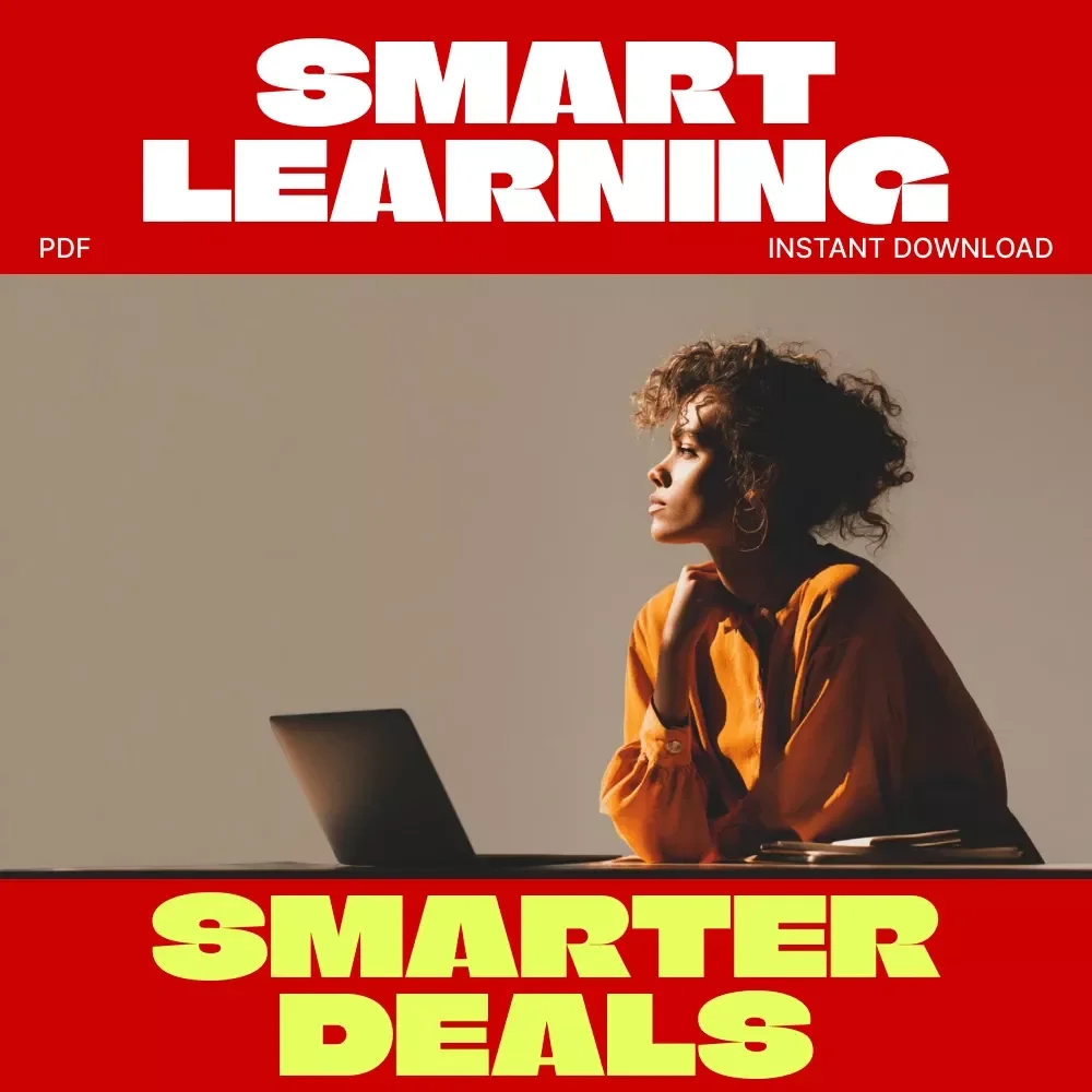 Smart Learning, Smarter Deals: Your Black Friday Guide to Educational Courses | Digital Download eBook for Smart Shoppers | Tips for Finding Black Friday Deals on Educational Courses