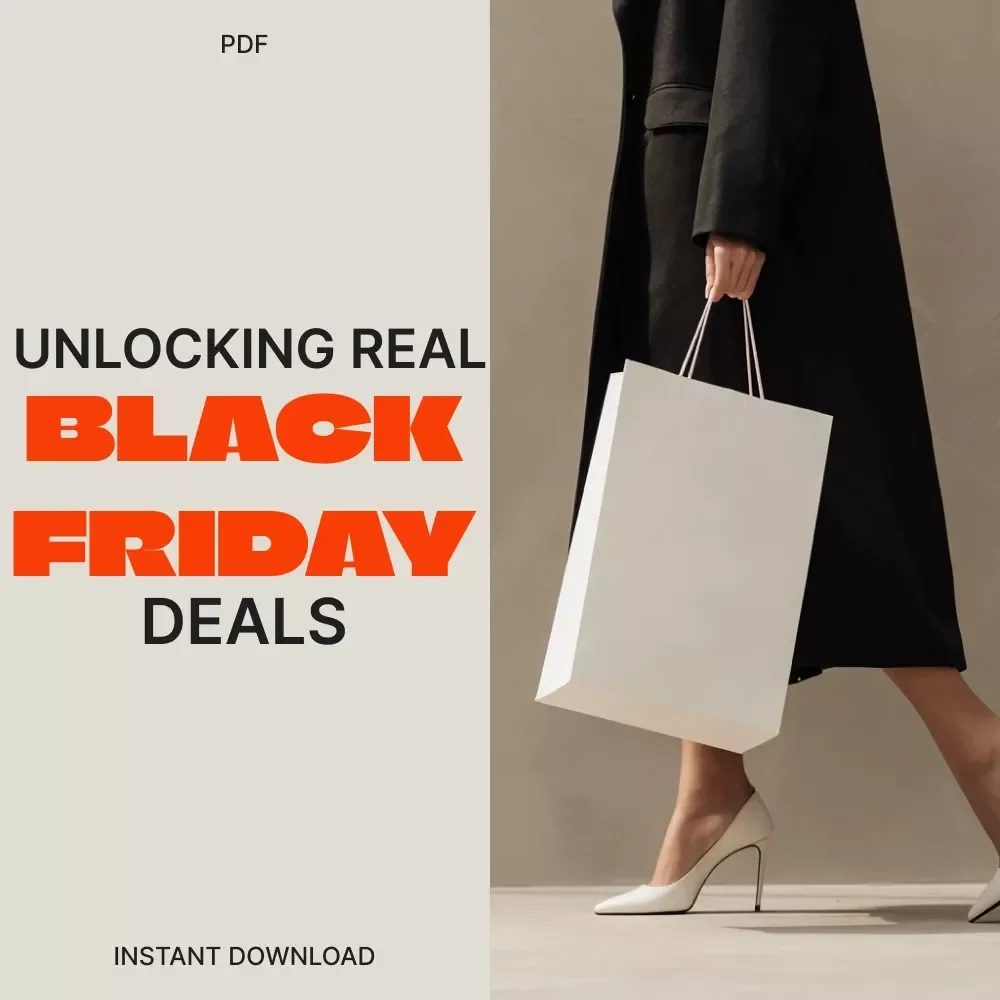 Unlocking Real Black Friday Deals: Your Guide to Spotting Genuine Doorbusters | Digital eBook | Black Friday Shopping Guide | AI Tools for Real Discounts | Budget & Strategy Checklist