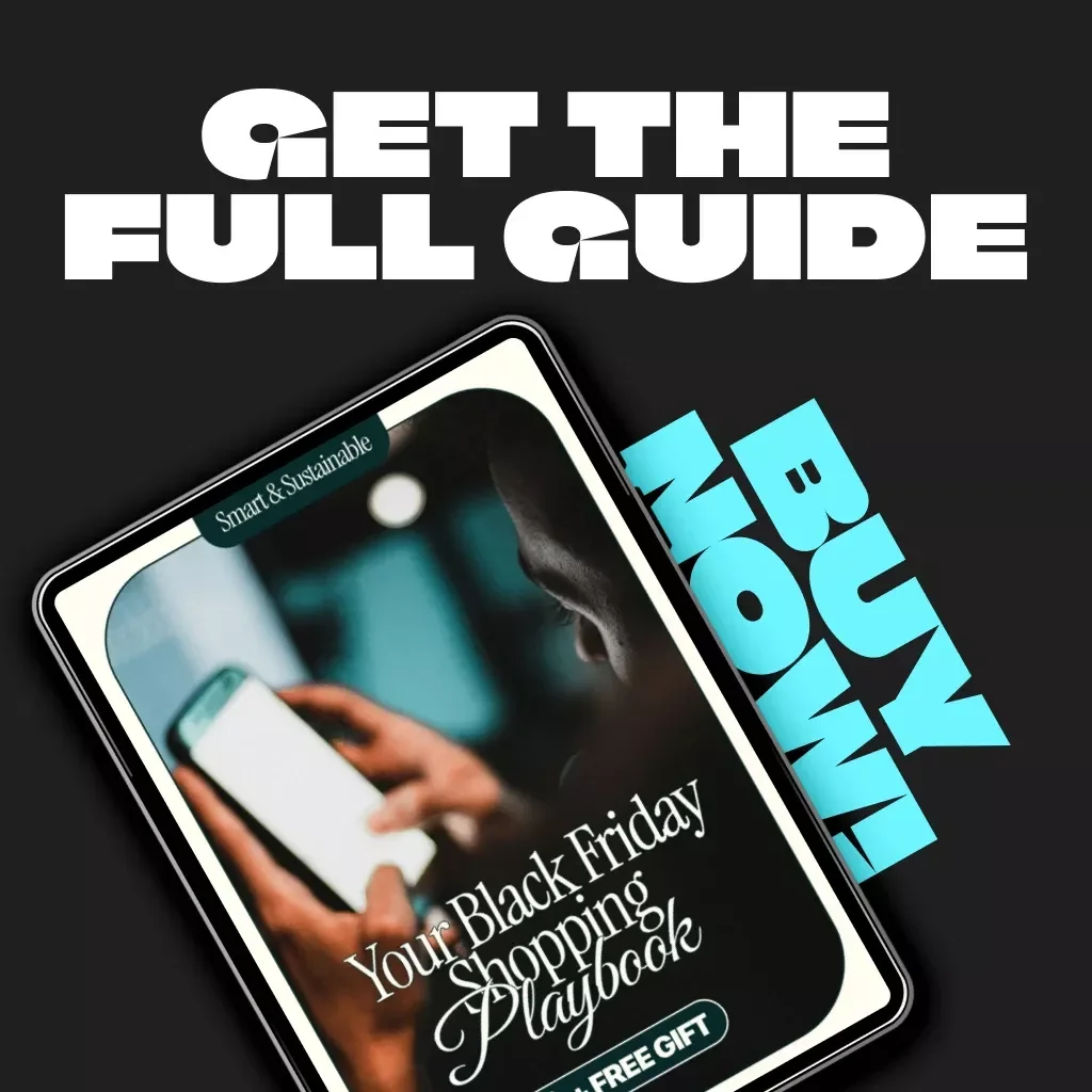 Smart & Sustainable: Your Black Friday Shopping Playbook | Digital Guide for Conscious Consumers | black friday shopping rules for sustainable purchases | Eco-Friendly eBook for Mindful Shoppers