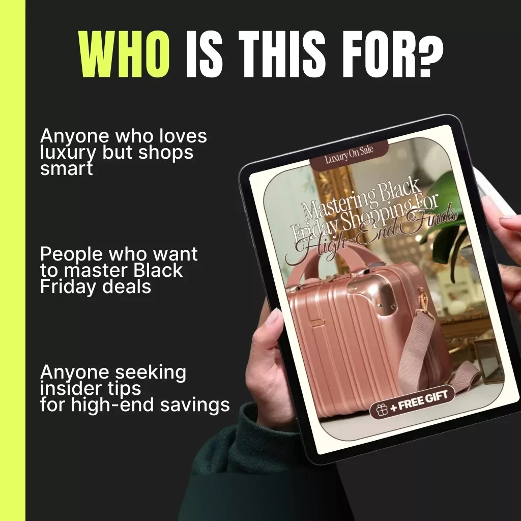 Luxury on Sale: Mastering Black Friday Shopping for High-End Finds | Black Friday Shopping Rules for Luxury Items | Digital eBook for Smart Shoppers