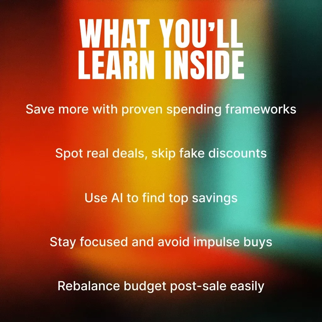 Smart Spending Wins: Mastering Your Black Friday Budget | Digital Guide, eBook & Checklist for Smart Holiday Shopping, AI Deal Finder & Budget Planner