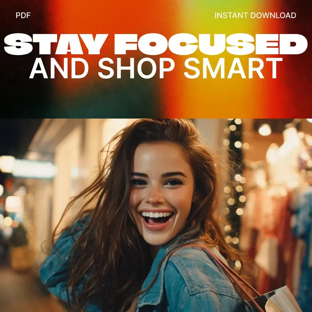 Black Friday Unplugged: Stay Focused and Shop Smart | Digital Guide to How to Stay Focused on Your Black Friday Shopping Goals | Budget Planner, AI Tips & Smart Spending Ebook