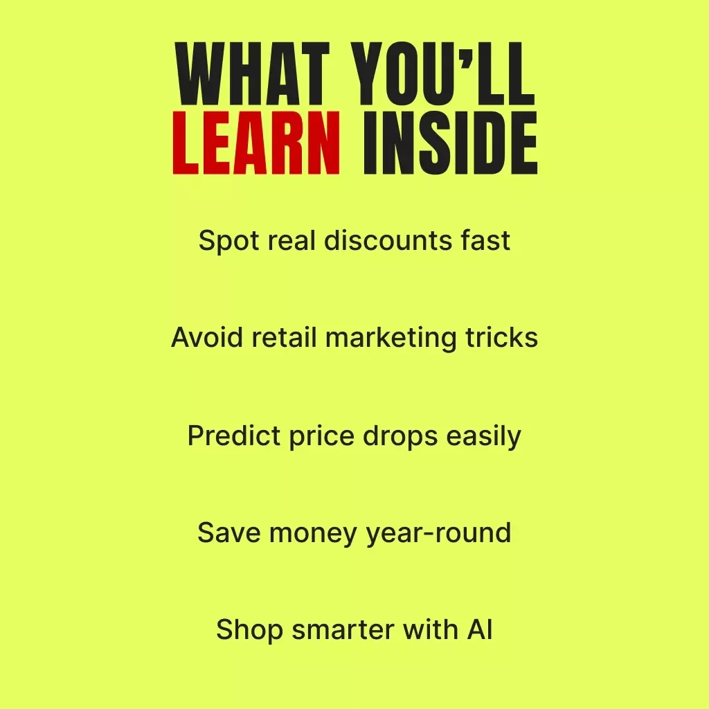 Black Friday Unlocked: Mastering Price Trends Before You Buy | Digital Guide, eBook, Smart Shopping Checklist, AI Deal Tracker, Black Friday Savings Strategy