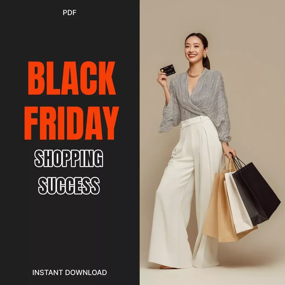 The Ultimate Black Friday Shopping Success Checklist | Printable & Digital Download Guide for Smart Shoppers | Save More, Stress Less, Shop Like a Pro
