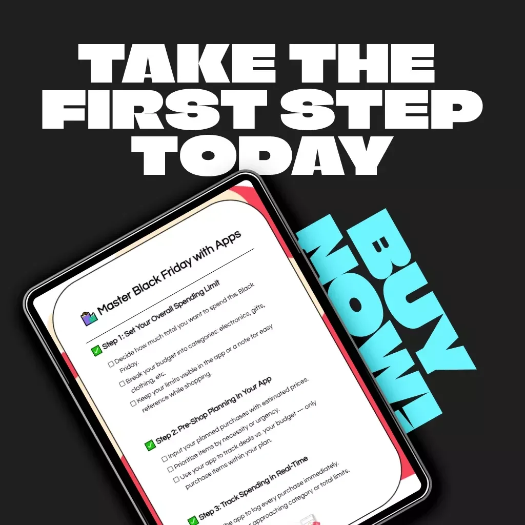 Master Black Friday with Apps | Digital Budgeting Checklist for Smart Shoppers | How to Use Budgeting Apps for Black Friday Shopping | Digital Download Guide