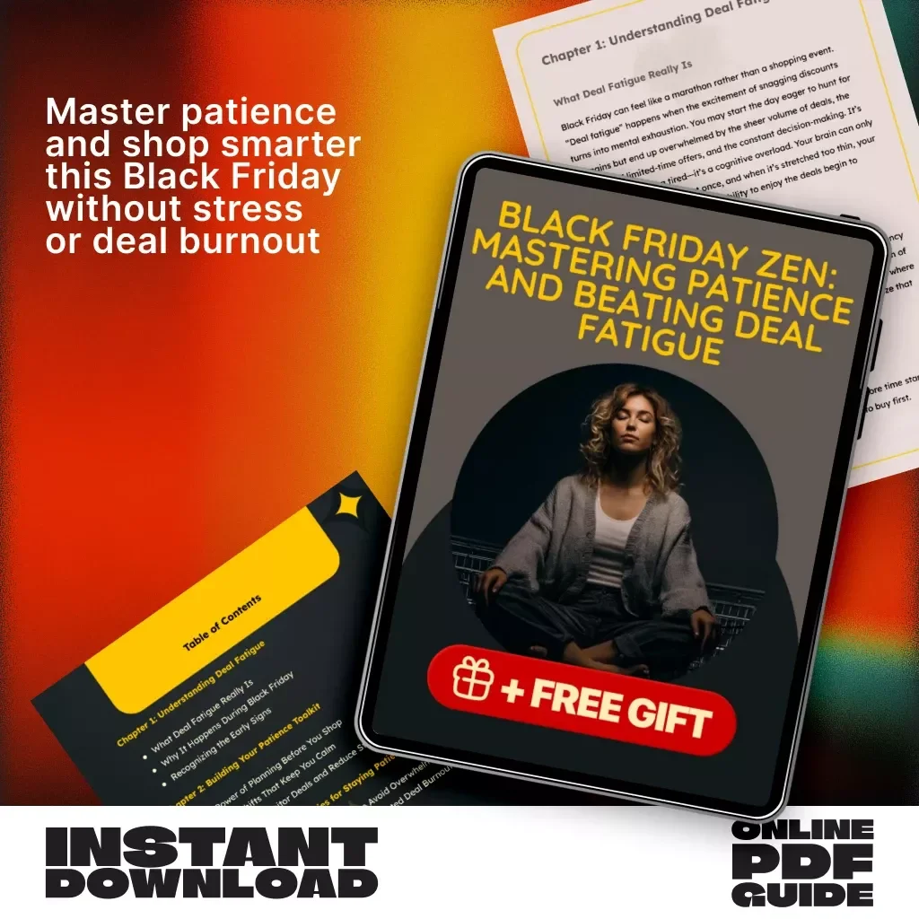 Black Friday Zen: Mastering Patience and Beating Deal Fatigue | Digital Guide for Smart Shoppers | How to Stay Patient and Avoid Deal Fatigue eBook