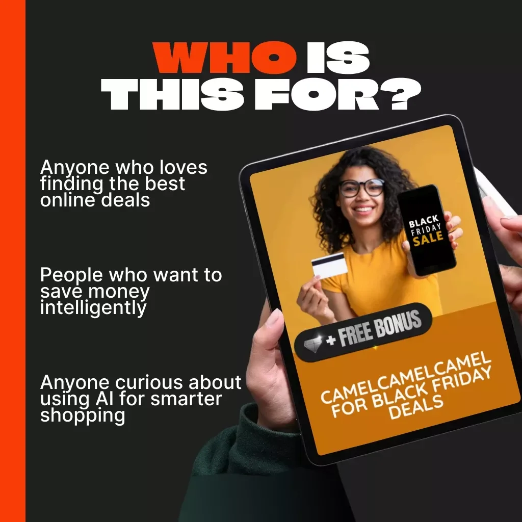 CamelCamelCamel for Black Friday Deals | Amazon Price Tracker Guide, Smart Shopping eBook, AI Prompts & Savings Checklist | Digital Download