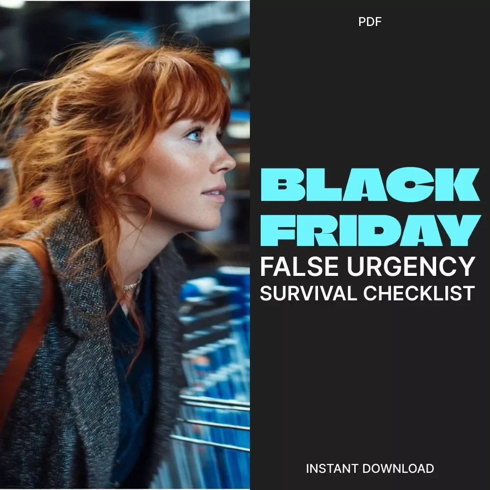 Your Black Friday False Urgency Survival Checklist | Digital Download Guide to How to Recognize False Urgency Tactics During Black Friday Sales, Stay Smart, and Shop Confidently