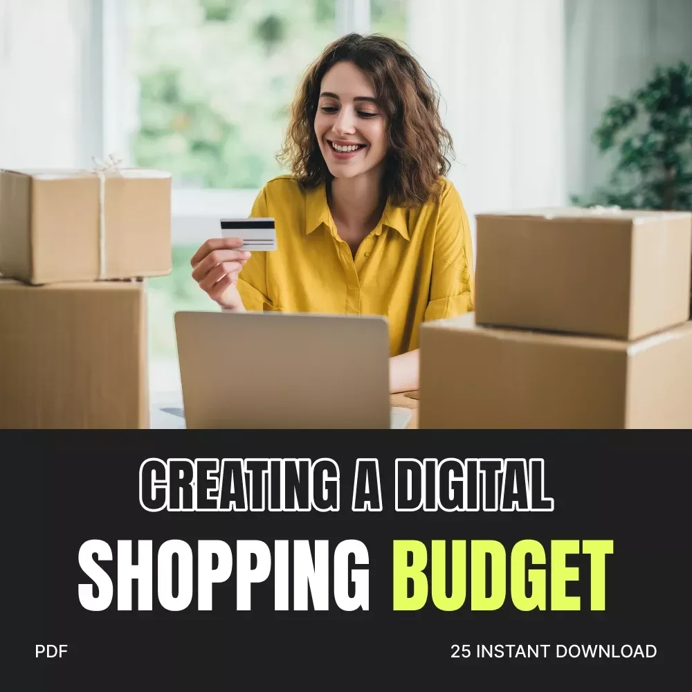 Creating a Digital Shopping Budget | How to Create a Digital Shopping Budget for Black Friday | Printable & Downloadable eBook for Smart Holiday Savings
