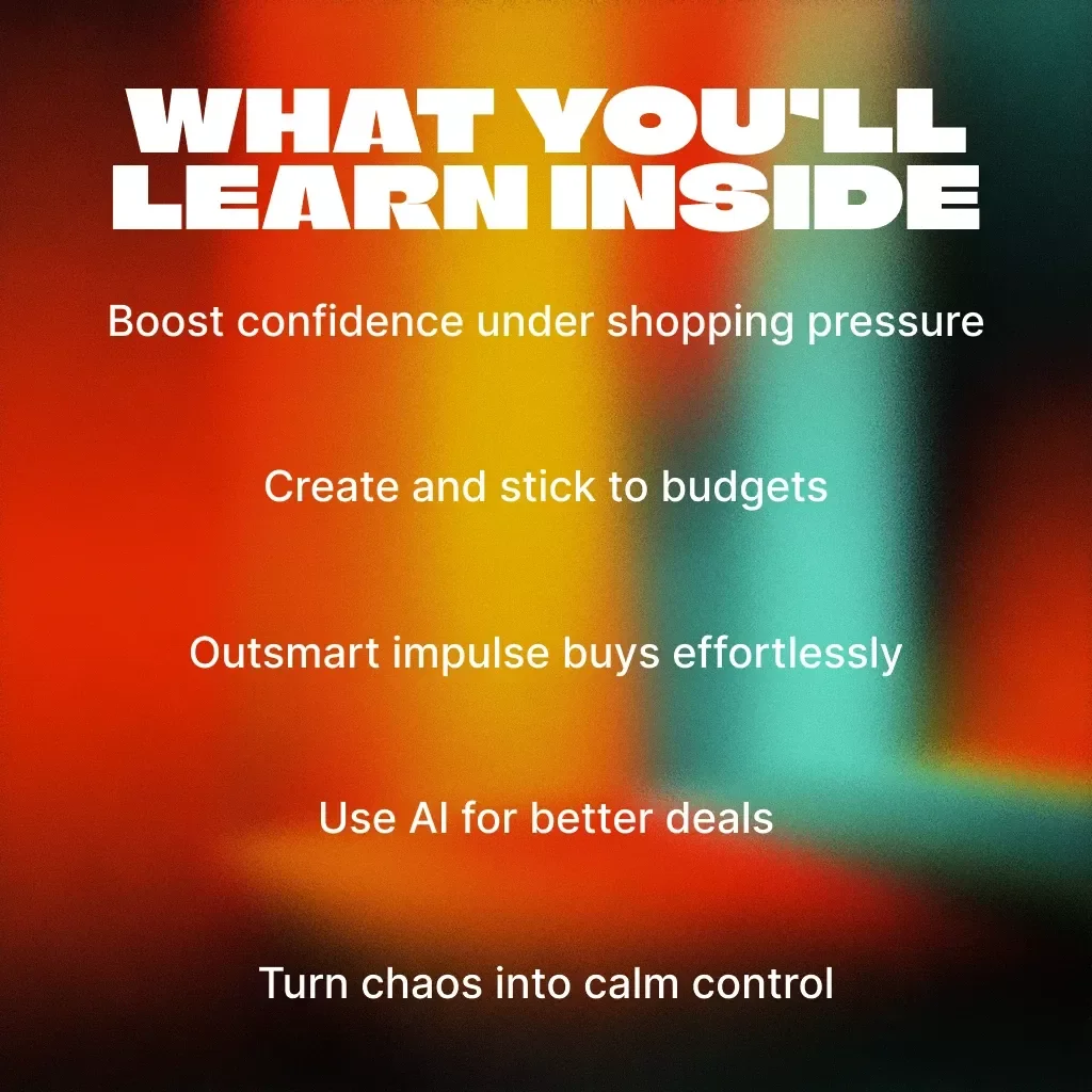Black Friday Mindset Mastery: How to Shop Smart Without Losing Your Sanity | Digital eBook for Smart Shoppers | How to Mentally Prepare for Black Friday | Budgeting, AI Shopping Tips & Mindful Buying Guide