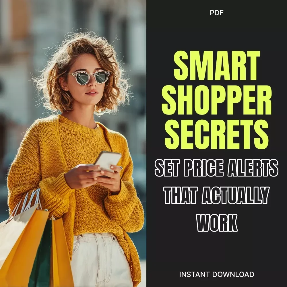 Smart Shopper Secrets: Set Price Alerts That Actually Work | Digital Guide for Budget-Savvy Buyers | How to Set Smart Price Alerts for Items You Want | AI Deal Tracker & Savings Strategy eBook