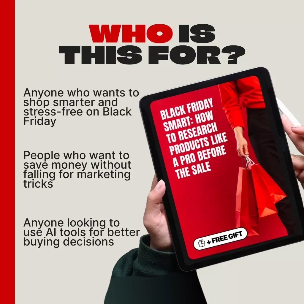 Black Friday Smart: How to Research Products Like a Pro Before the Sale | Digital eBook Guide for Smart Shoppers, Deal Hunters & Savvy Buyers | Black Friday Prep Checklist & Product Research Workbook Download