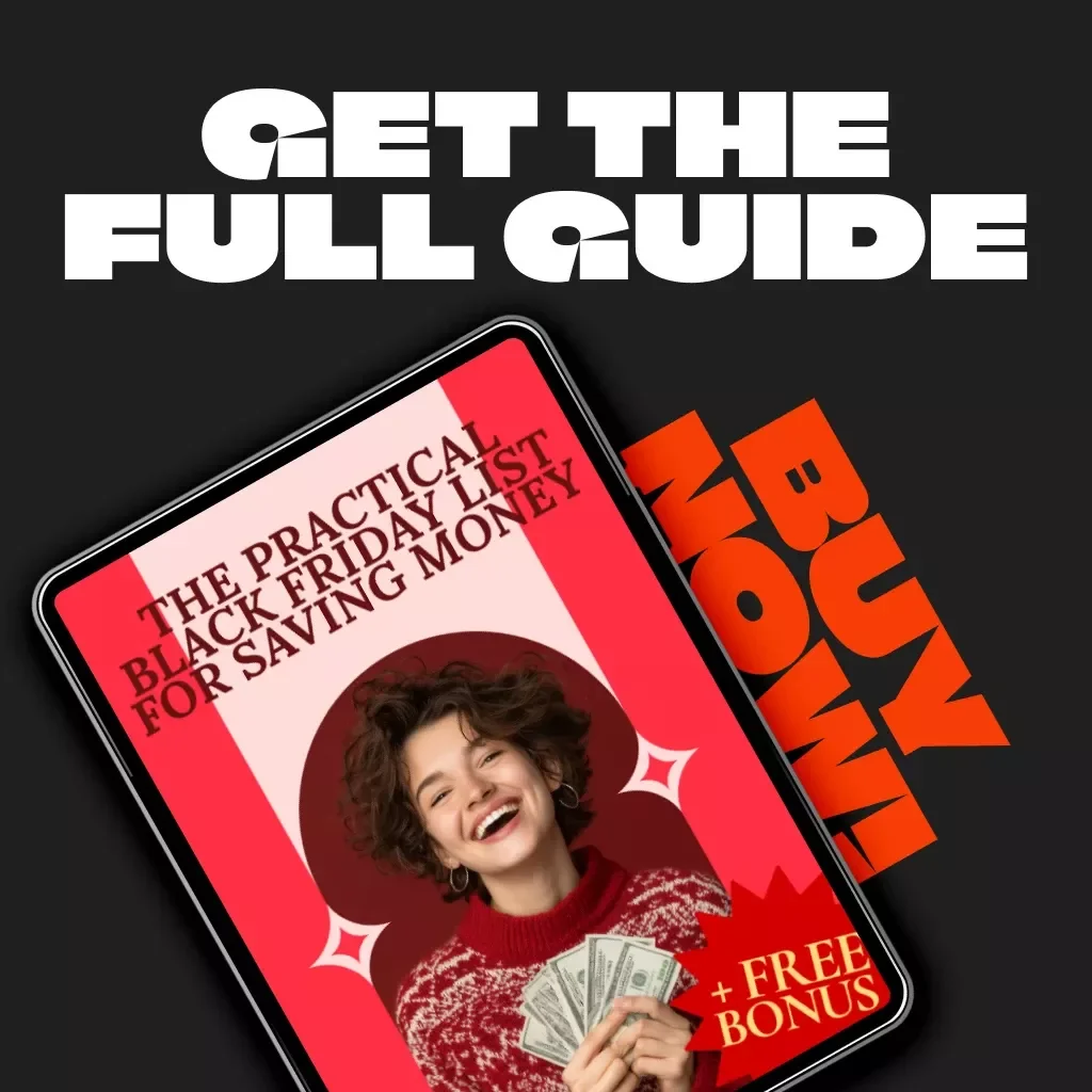 The Practical Black Friday List for Saving Money | Minimalist Shopping Guide for Smart Deals | How to Create a Minimalist Black Friday Shopping List