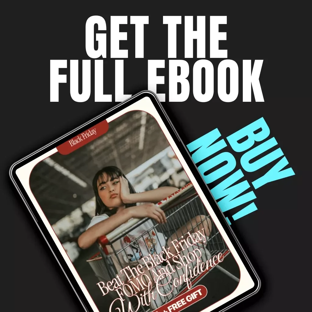 Beat the Black Friday FOMO and Shop with Confidence | eBook Guide to the Best Ways to Avoid FOMO During Black Friday Sales | Digital Download for Smart, Stress-Free Shopping