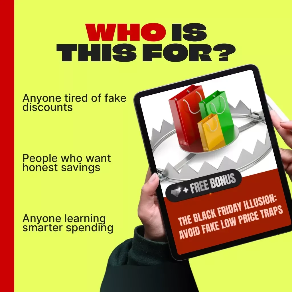 The Black Friday Illusion: Avoid Fake Low Price Traps | Digital eBook Guide on Avoiding Fake Low Price Traps During Black Friday | Smart Shopping Strategy, Awareness & AI Tools