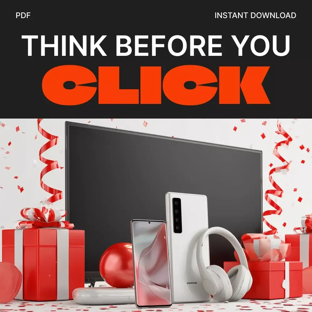 The “Think Before You Click” Black Friday Electronics Checklist | Digital Download Guide for Smart Holiday Shopping | Avoid Off-Brand Tech Mistakes & Learn why you shouldn't buy off-brand electronics on black friday