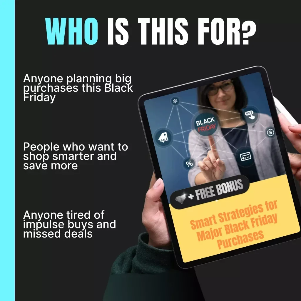 Smart Strategies for Major Black Friday Purchases | Digital Guide, eBook & Printable Checklist for Savvy Shoppers | Black Friday Planning, Budgeting & Deal Research Made Easy