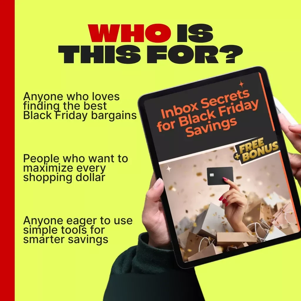 Inbox Secrets for Black Friday Savings | Digital Guide for Smart Shoppers | Black Friday Deals eBook | Holiday Shopping Strategy PDF | Instant Download