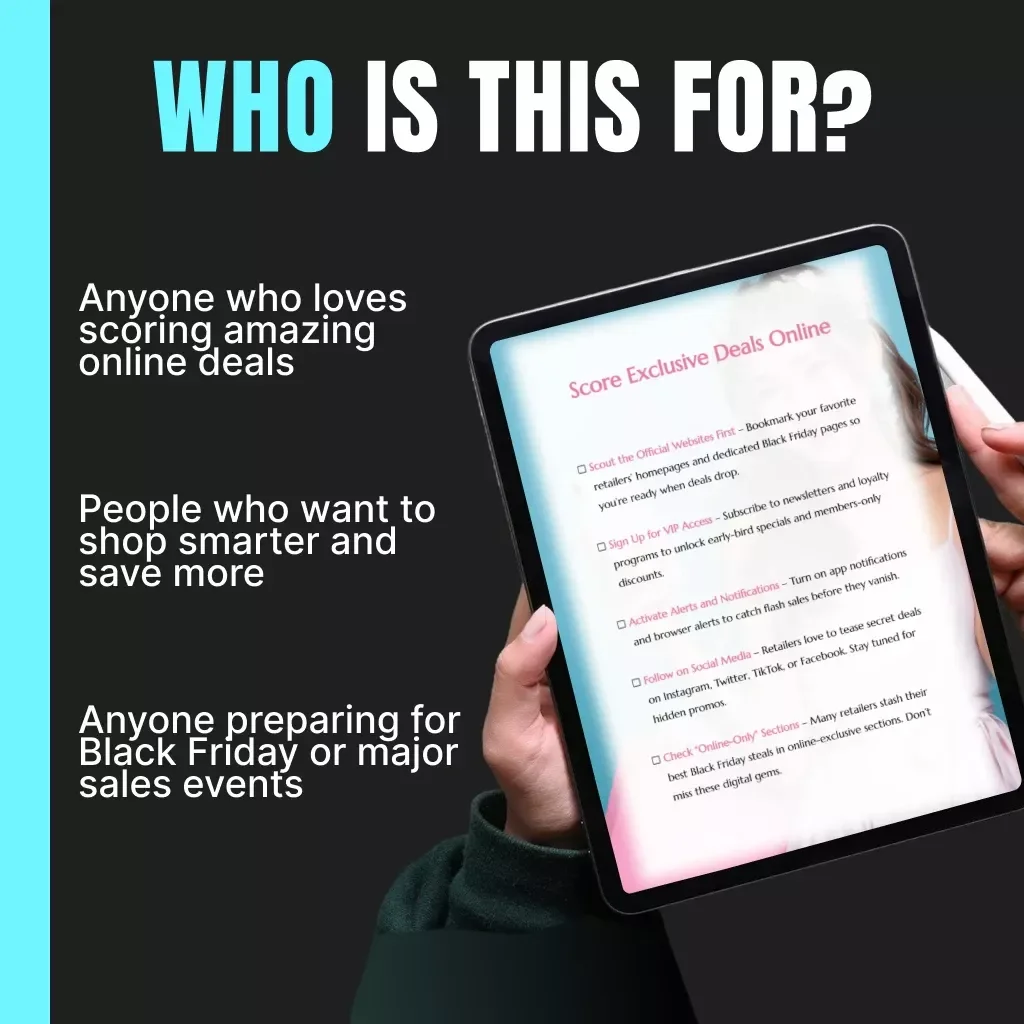 Score Exclusive Deals Online | Digital Download Shopping Guide, Black Friday Savings Tips, VIP Discounts & Online-Only Bargains eBook