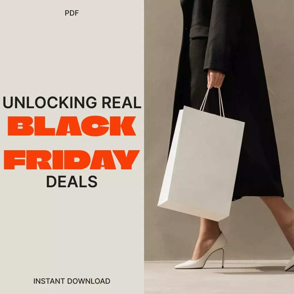 Unlocking Real Black Friday Deals: Your Guide to Spotting Genuine Doorbusters | Digital eBook | Black Friday Shopping Guide | AI Tools for Real Discounts | Budget & Strategy Checklist