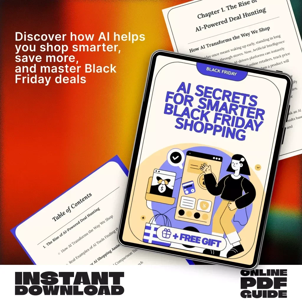 AI Secrets for Smarter Black Friday Shopping | Digital Guide for Savvy Shoppers | Learn how to use AI to compare Black Friday deals across sites, track prices & find hidden discounts