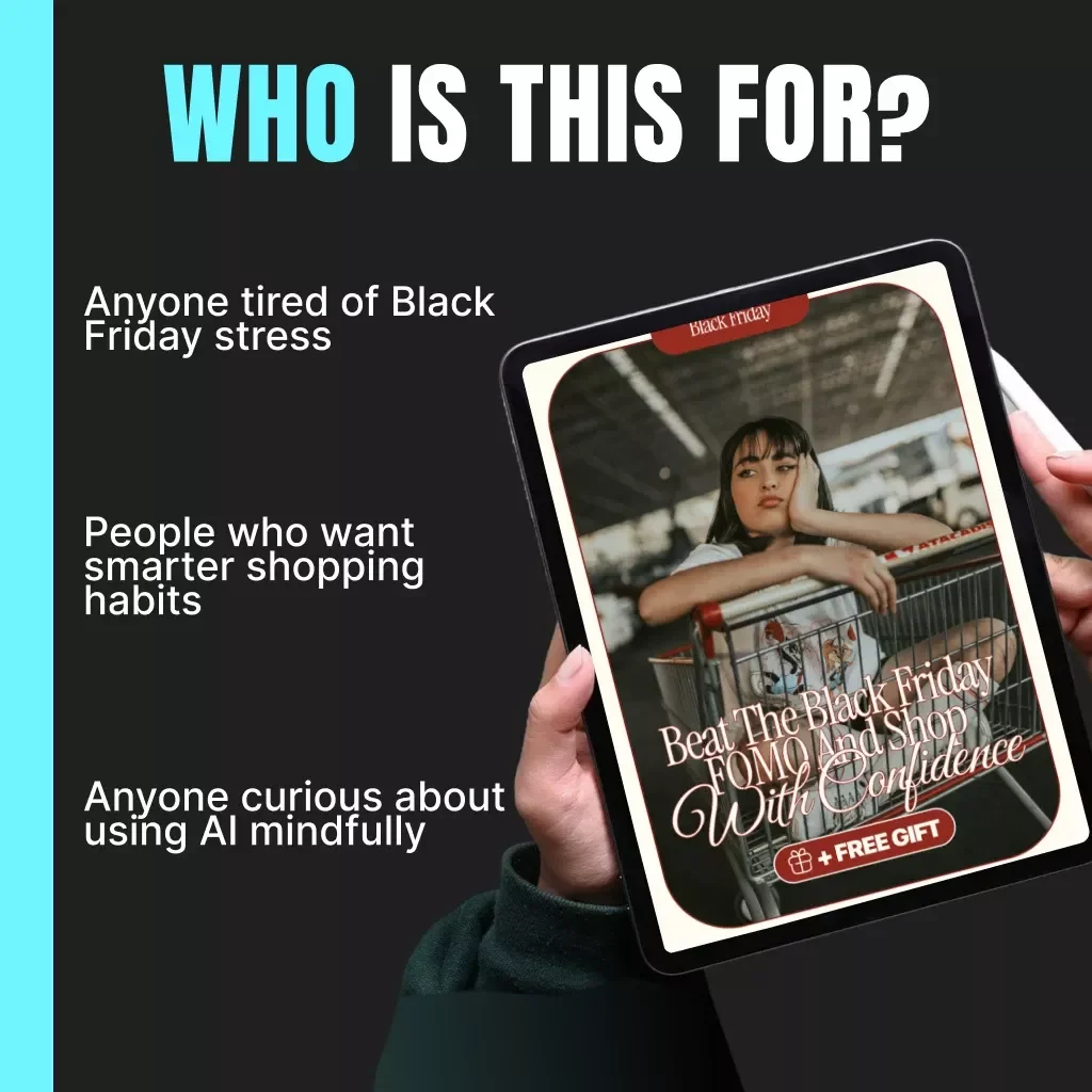 Beat the Black Friday FOMO and Shop with Confidence | eBook Guide to the Best Ways to Avoid FOMO During Black Friday Sales | Digital Download for Smart, Stress-Free Shopping