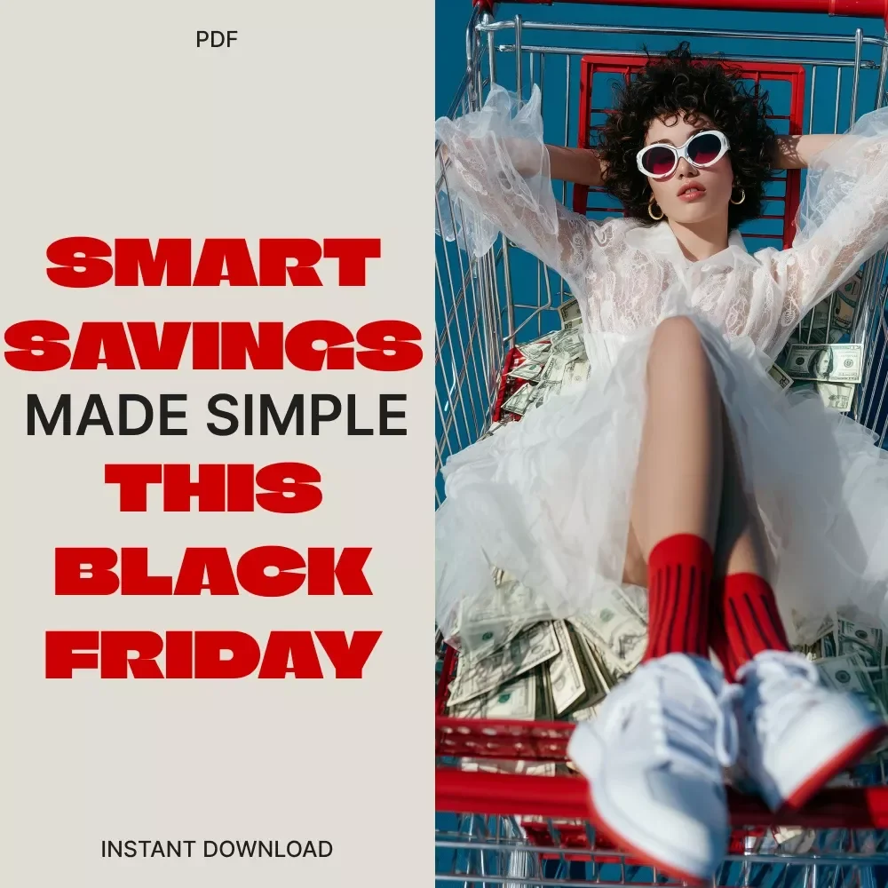 Smart Savings Made Simple This Black Friday | Budget Planning eBook, Shopping Checklist, Money-Saving Digital Guide, Black Friday Strategy PDF