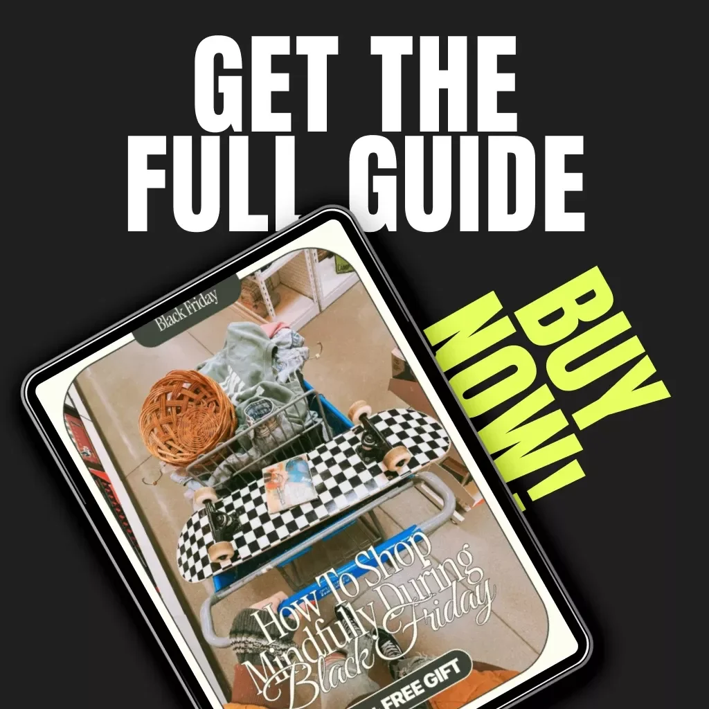 How to Shop Mindfully During Black Friday | Digital Download Guide for Smart, Conscious, and Budget-Friendly Holiday Shopping | Mindful Spending eBook & Checklist