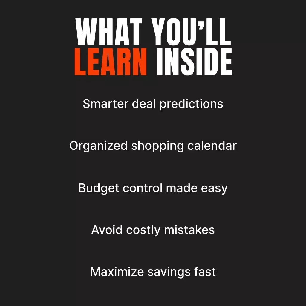 Black Friday Mastery: Your Ultimate Shopping Calendar Guide | How to Make a Black Friday Shopping Calendar | Digital Download eBook & Planner for Smart Shoppers