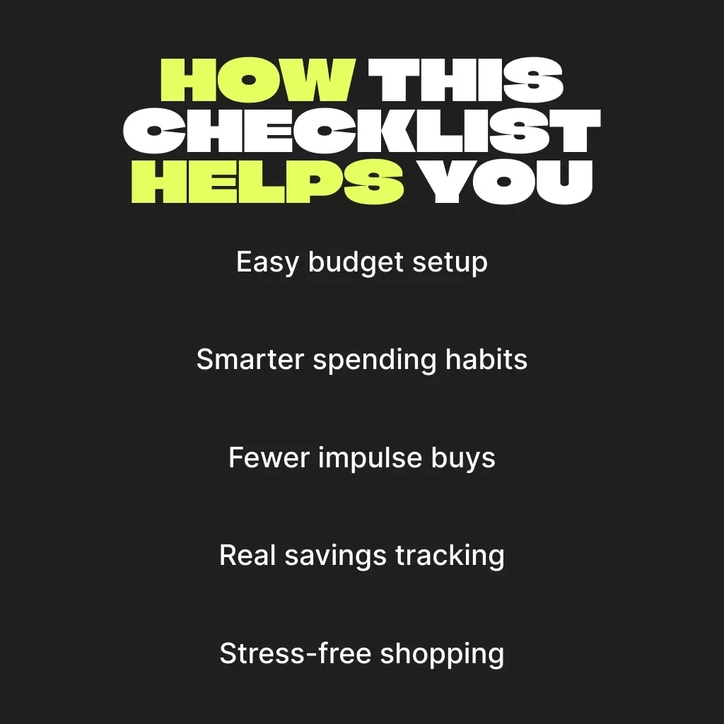 Stay on Track Black Friday Budget Game Plan | Printable Black Friday Checklist | Digital Download for Smart Spending & Money-Saving Tips
